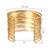 Combo of two gold-plated adjustable cuff bracelet kada