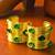 combo of two green crystal cz ad stone gold-plated western cuff bangle bracelet