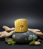 party wear kundan stone gold-plated adjustable cuff bracelet