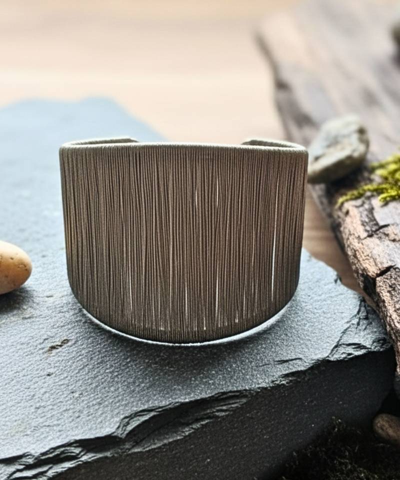 combo of two western daily wear rhodium-plated adjustable cuff bracelet