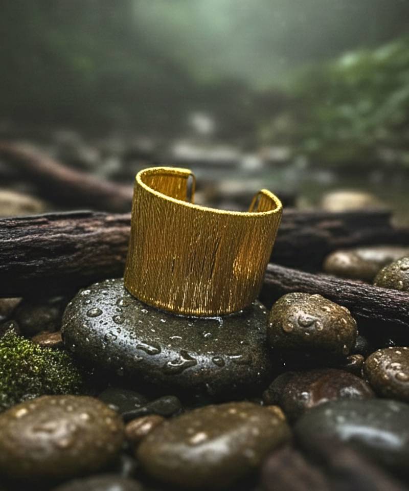 western daily wear gold-plated adjustable cuff bracelet