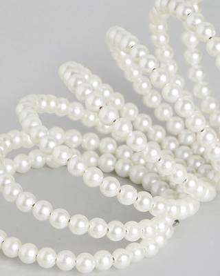 7-layered adjustable aaa pearl bracelet with rhodium-plated wire 5