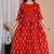 Women floral printed round neck  cotton maternity dress
