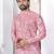 Pink digital printed work cotton straight kurta
