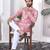 Pink digital printed work cotton straight kurta