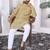 Yellow digital printed work cotton straight kurta