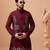 Maroon viscose silk premium thread with sequins embroidered work wedding festival party wear straight kurta with jacket