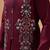 Maroon viscose silk premium thread with sequins embroidered work wedding festival party wear straight kurta with jacket