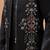 Black viscose silk premium thread with sequins embroidered work wedding festival party wear straight kurta with jacket