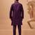 Purple viscose silk premium thread with sequins embroidered work wedding festival party wear straight kurta with jacket