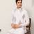 White art silk premium thread with sequins embroidered work wedding festival party wear straight kurta with jacket