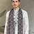 White pure viscose real mirror with jari weaving work wedding festival party wear straight kurta with dupatta