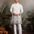 WHITE VISCOSE SILK THREAD & SEQUINS EMBROIDERED WORK WEDDING FESTIVAL MARRIAGE PARTY WEAR STRAIGHT MENS KURTA