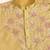 Yellow viscose silk real mirror with thread & sequins embroidered work festival marriage party wear straight mens kurta