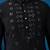 Black viscose silk real mirror with thread embroidered work festival marriage party wear straight mens kurta with pant