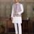 White purple silk real mirror with thread embroidered work festival party wear straight kurta with jacke and pant