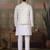 White yellow silk real mirror with thread embroidered work festival party wear straight kurta with jacke and pant