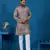 GREY VISCOSE SILK THREAD & SEQUINS EMBROIDERED WORK WEDDING FESTIVAL MARRIAGE FUNCTION PARTY WEAR STRAIGHT MENS KURTA