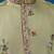 Pista green viscose silk thread & sequins embroidered work festival marriage function party wear straight mens kurta