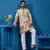 BEIGE VISCOSE SILK THREAD & SEQUINS EMBROIDERED WORK WEDDING FESTIVAL MARRIAGE FUNCTION PARTY WEAR STRAIGHT MENS KURTA