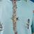 Sky blue viscose silk thread & sequins embroidered work festival marriage function party wear straight mens kurta