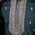 Green silk premium thread & sequins embroidered work wedding festival party wear straight kurta with jacke and pant