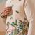Beige viscose silk thread & sequins embroidered work wedding festival party wear straight kurta with jacke and pant