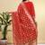 Readymade red color pure banarasi silk top pent dupatta set
