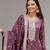 magenta embroidered silk salwar-kameez