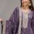 lilac embroidered silk salwar-kameez