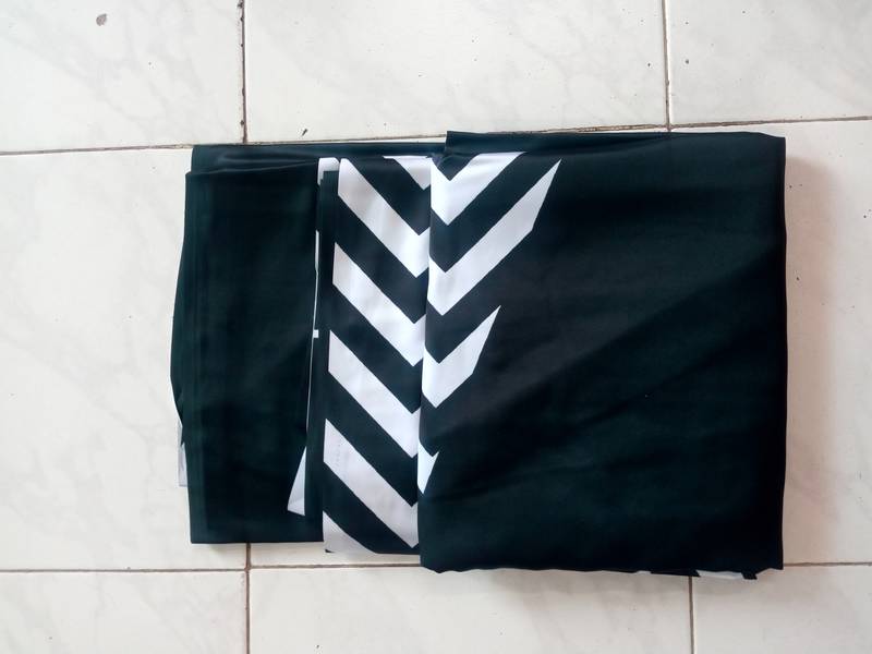 Blackish Green Printed Satin Saree with Blouse Piece