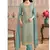sky-blue banarasi banarasi straight-suits