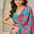 green printed chiffon salwar-kameez