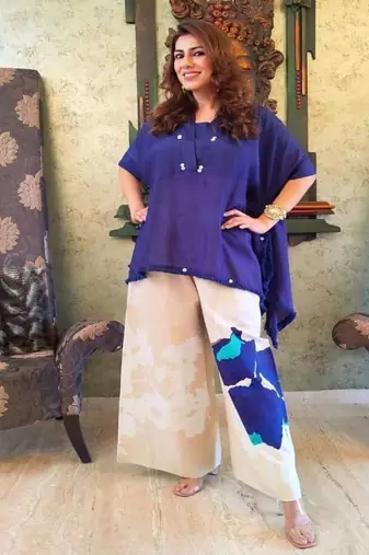 Blue Floral printed cotton co-ord set