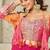 red printed chiffon salwar-kameez