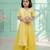 Yellow embroidered chanderi lehenga set