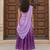 Purple embroidered chanderi lehenga set