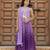 Purple embroidered chanderi lehenga set