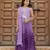 Purple embroidered chanderi lehenga set
