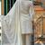 White chikankari emboridered kurta and pant and dupatta