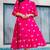 Pink cotton embroidered dress