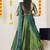 Green Embroidered Art Silk lehenga choli