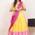 Yellow Embroidered Taffeta lehenga choli