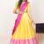 Yellow Embroidered Taffeta lehenga choli
