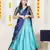 Blue Embroidered Art Silk lehenga choli