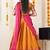 Orange Embroidered Art Silk lehenga choli