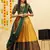 Yellow Embroidered Taffeta lehenga choli