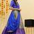 Blue Embroidered Taffeta lehenga choli