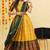 Yellow Embroidered Art Silk lehenga choli