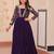 Purple Georgette Sequins Traditional Anarkali Gown